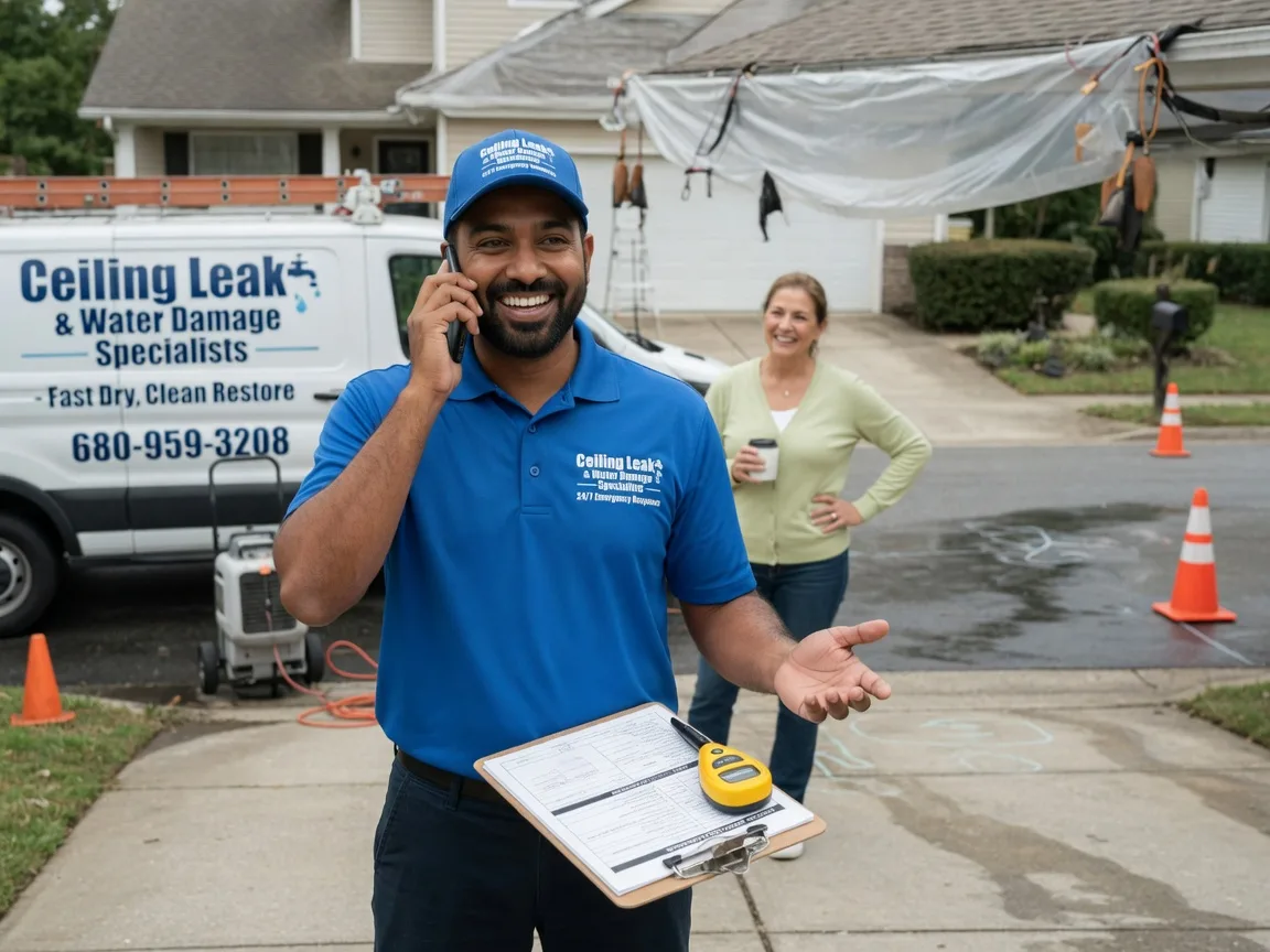 Ceiling Leak Cleanup Mint Hill, NC FAQs